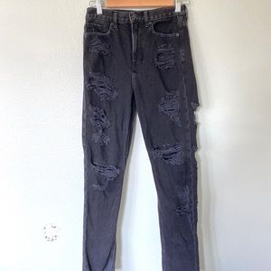 Ripped Black American Eagle Jeans